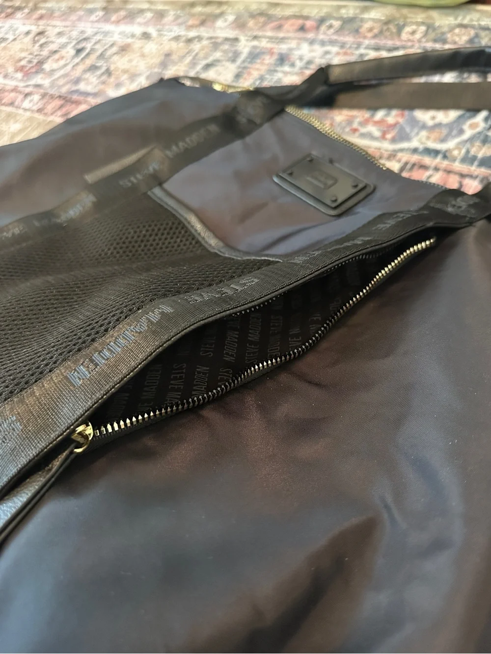 Like New! Black Steve Madden Tote/Duffel Bag